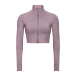 New Elastic Slim-fit Yoga Wear Coat For Women - Image 6