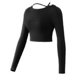 Beautiful Back Strap Yoga Wear Top Long Sleeve Fitness Sportswear Women - Image 5