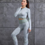 Yoga Clothes And Winter Tight-fitting Moisture Wicking Sports Suit Women