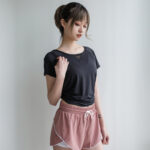 Yoga Clothes Women Loose Mesh Stitching Short Sleeves - Image 7