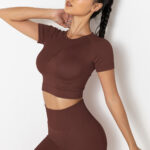 Fitness Yoga Wear Short-sleeved Top For Women - Image 3