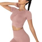 Fitness Yoga Wear Short-sleeved Top For Women - Image 2