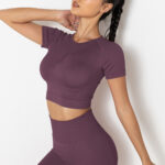 Fitness Yoga Wear Short-sleeved Top For Women - Image 10