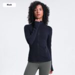 Yoga Sports Jacket Women Elastic Zipper Running Fitness Yoga Jackets - Image 6