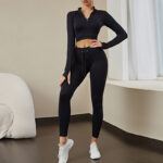 Seamless Fitness Yoga Wear Suit Sweat-absorbent Women - Image 3