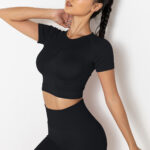 Fitness Yoga Wear Short-sleeved Top For Women - Image 6