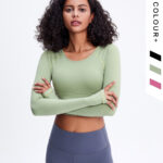 Long Sleeve Yoga Top Women - Image 4