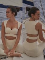 Sport Coat For Women Tights Fitness Yoga Wear Suit - Image 7