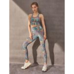 Yoga Suit Two-piece Camouflage Printed For Women - Image 3