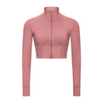 New Elastic Slim-fit Yoga Wear Coat For Women - Image 5