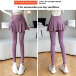 Spring New Fake Two-piece Outer Wear Sports Yoga Pants Women - Image 5