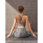 Yoga Suit Two-piece Camouflage Printed For Women - Image 5