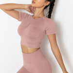 Fitness Yoga Wear Short-sleeved Top For Women - Image 9