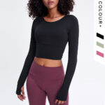 Long Sleeve Yoga Top Women - Image 5